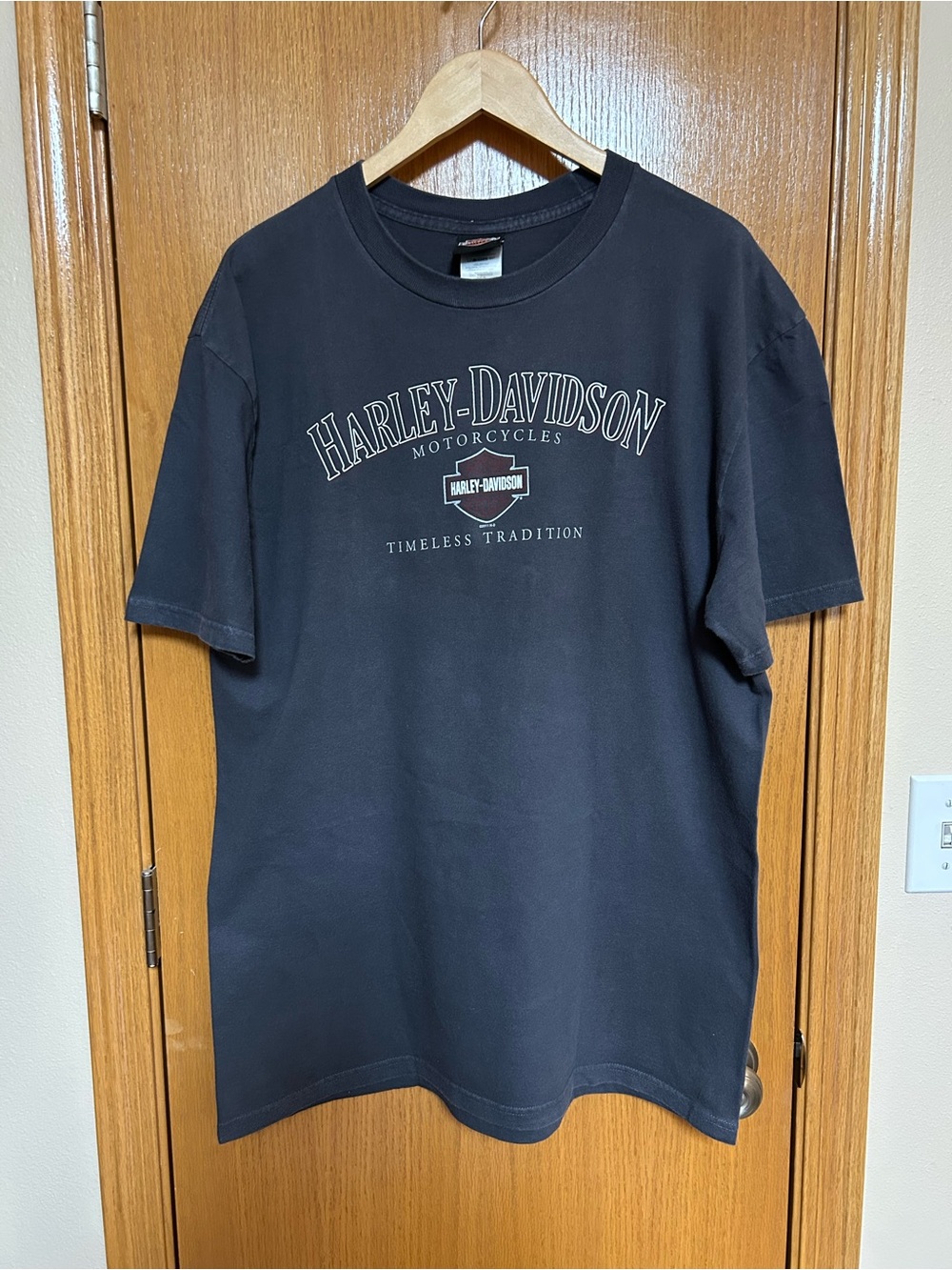 Harley-Davidson Black Crewneck Logo Tee